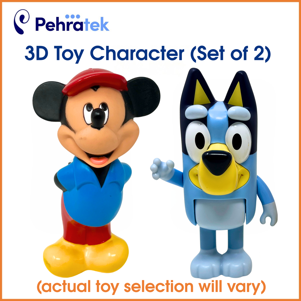 3D Toy Character Set (2 or 6)