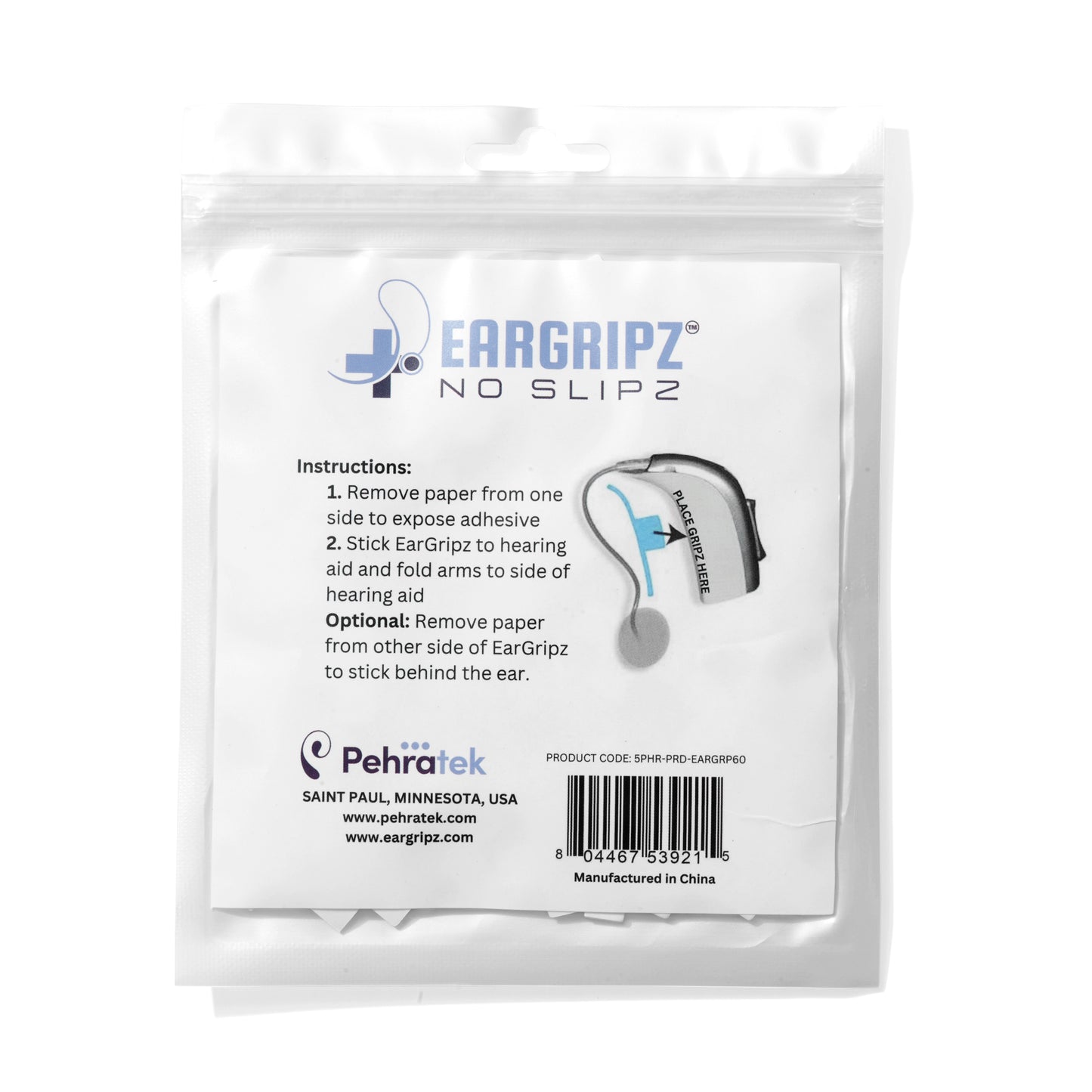 EarGripz Hearing Aid Grips (60-Pack)