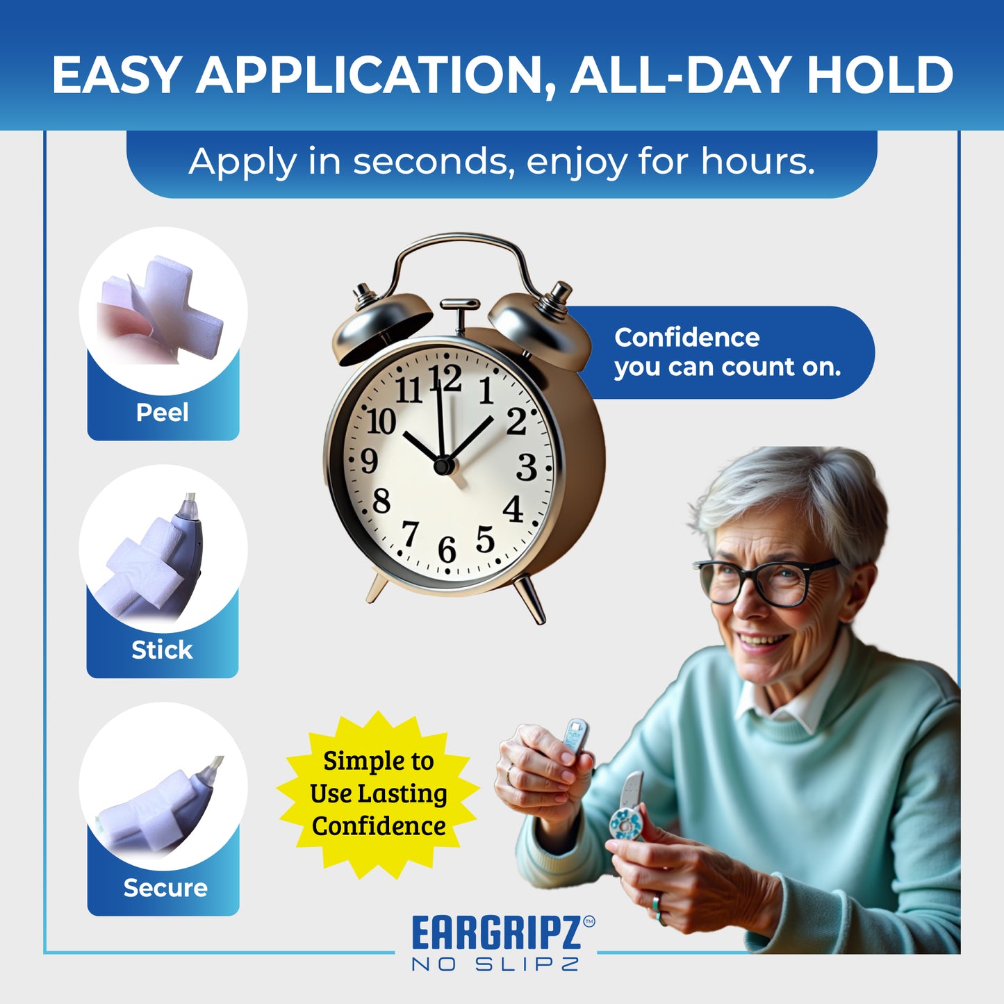 EarGripz Hearing Aid Grips (60-Pack)