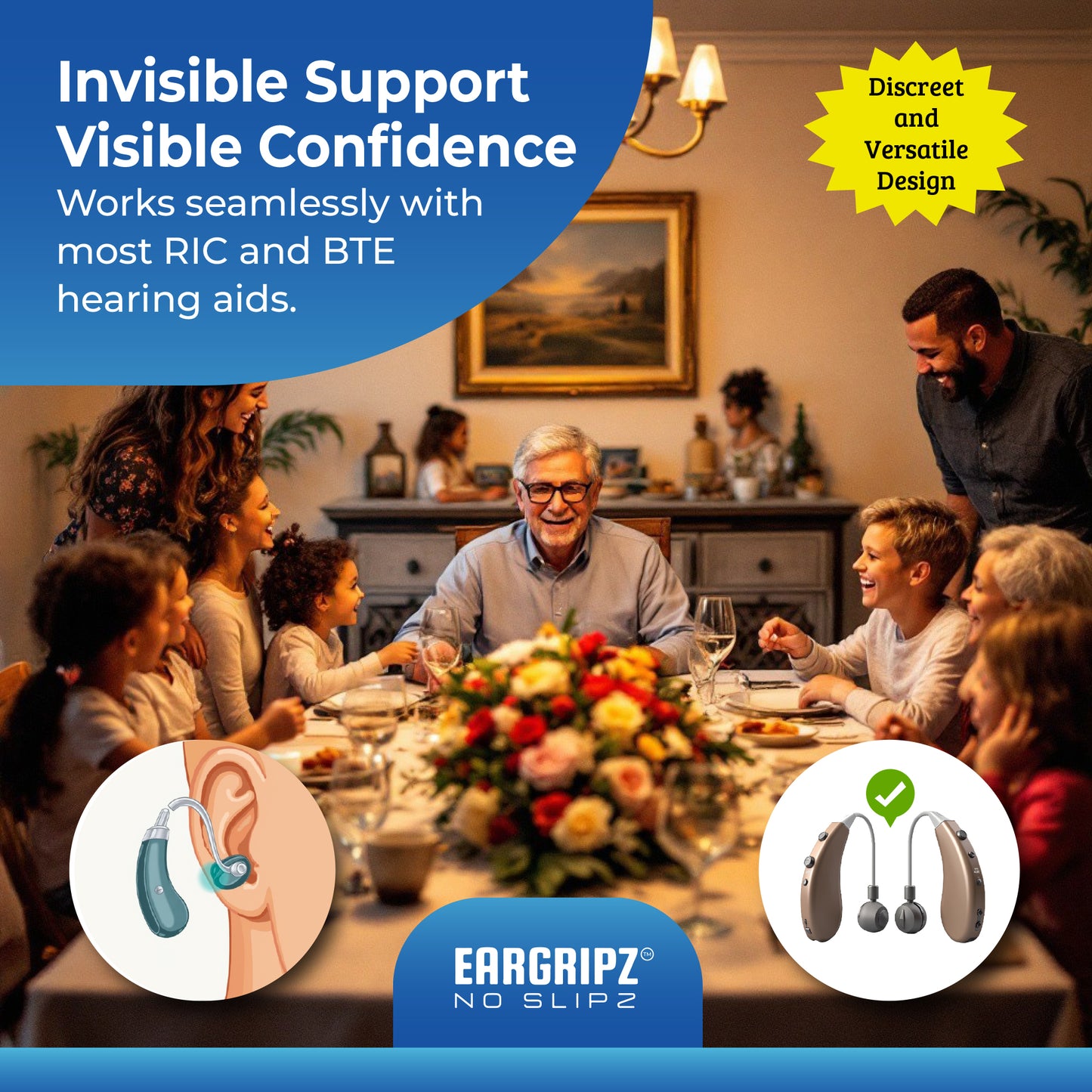 EarGripz Hearing Aid Grips (60-Pack)