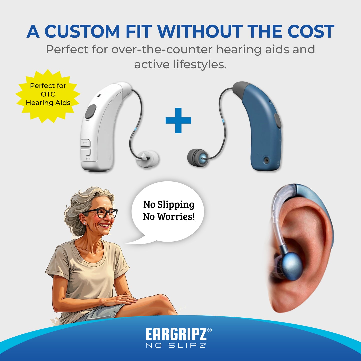 EarGripz Hearing Aid Grips  (60-Pack)