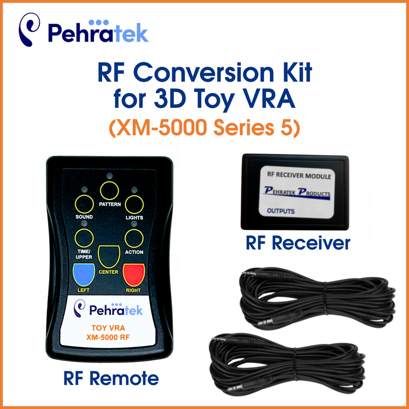 Radio Frequency (RF) Conversion Kit: for 3D Toy VRA (Radio Frequency Remote + Receiver)