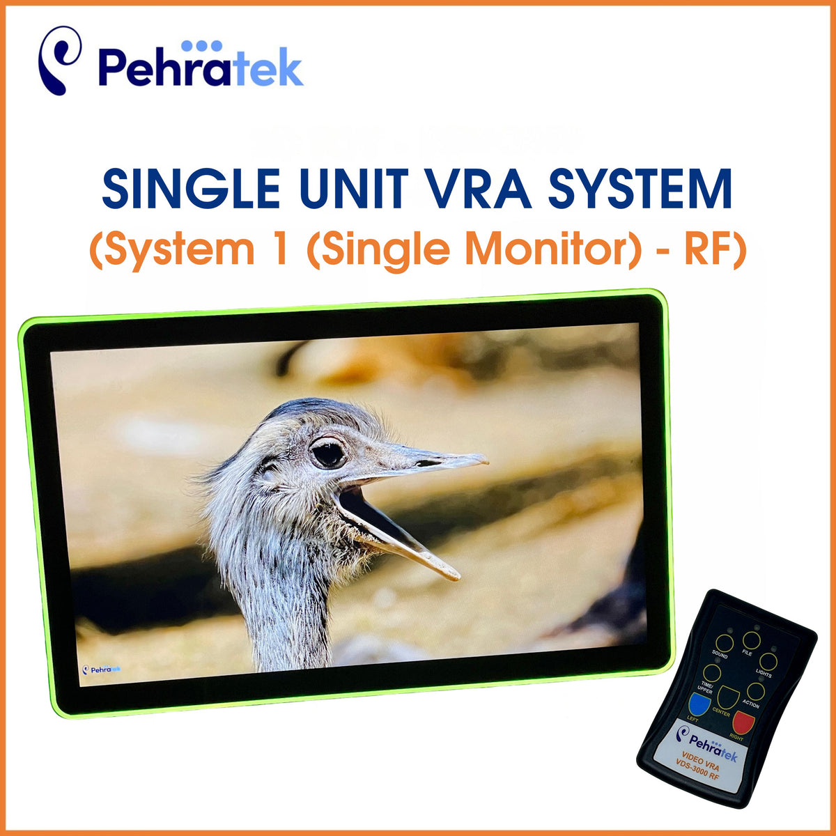 Single Unit VRA System (One HD Video Monitor or One 3D Toy Unit)