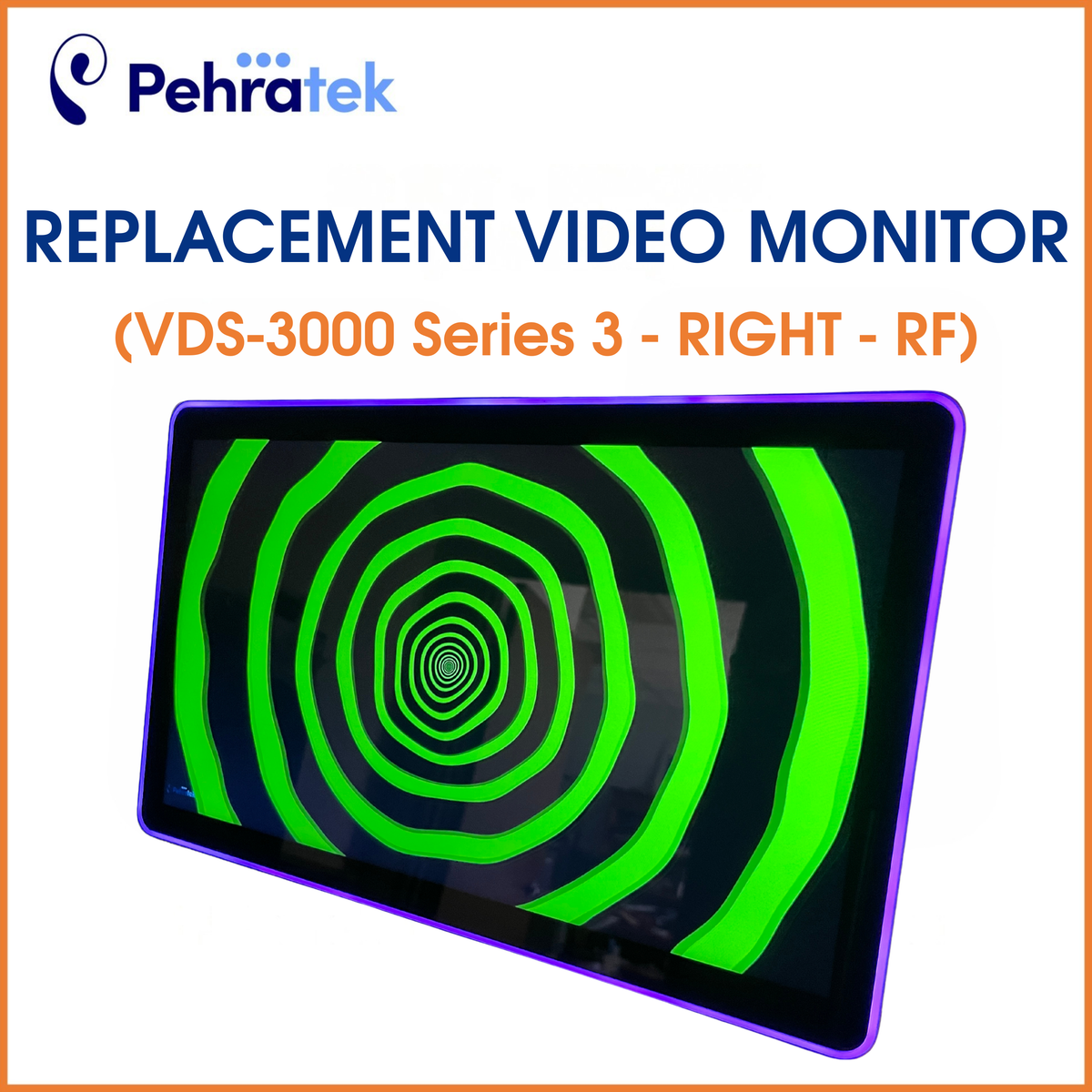 Replacement HD Video Monitor for VDS-3000 (Left, Center, or Right)