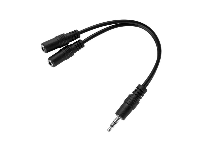 Cable: Y-Splitter 2 female and 1 male - 6"